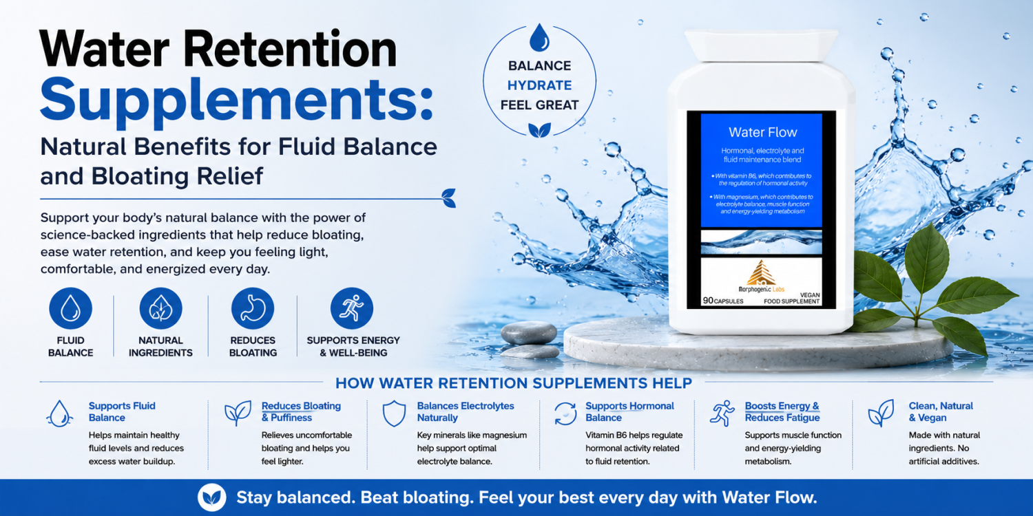 Water Retention Supplements: Natural Benefits for Fluid Balance and Bloating Relief