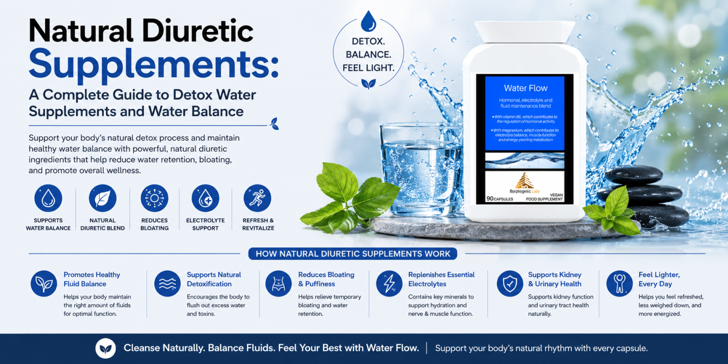 Natural Diuretic Supplements: A Complete Guide to Detox Water Supplements and Water Balance