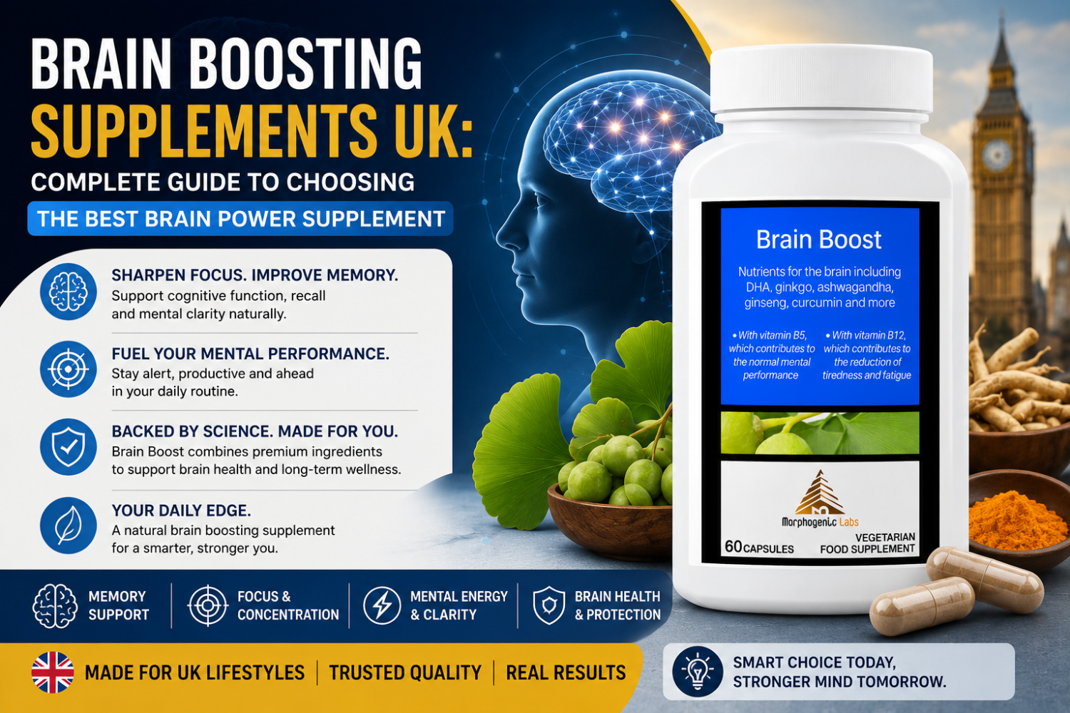 Brain Boosting Supplements UK: Complete Guide to Choosing the Best Brain Power Supplement